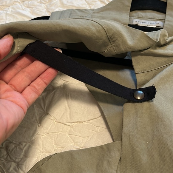 Sarah Pacini Olive Sleeveless Draped Top — Size 8–10 (SP 2) - Picture 13 of 14